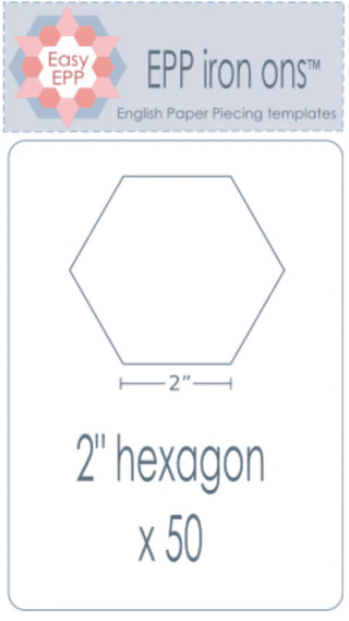 EPP-Iron Ons | 2" hexagon