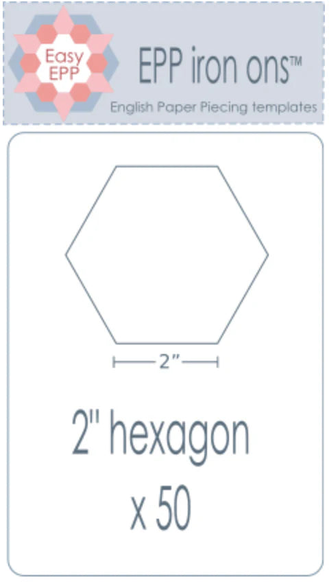 EPP-Iron Ons | 2" hexagon