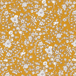 Summer Blooms-Mustard-Liberty Fabrics