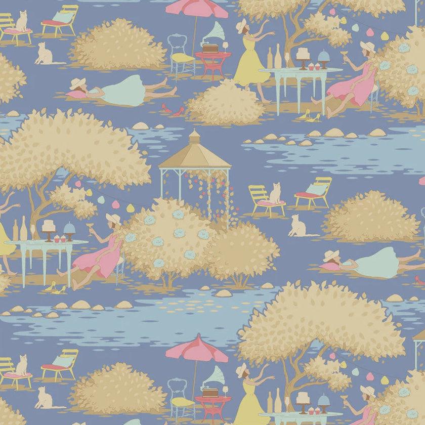 Sunday Brunch-Blue-Tilda Fabrics