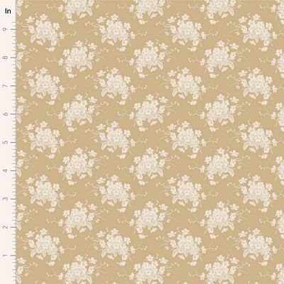 Sunday Brunch-White Flower Sand-Tilda Fabrics