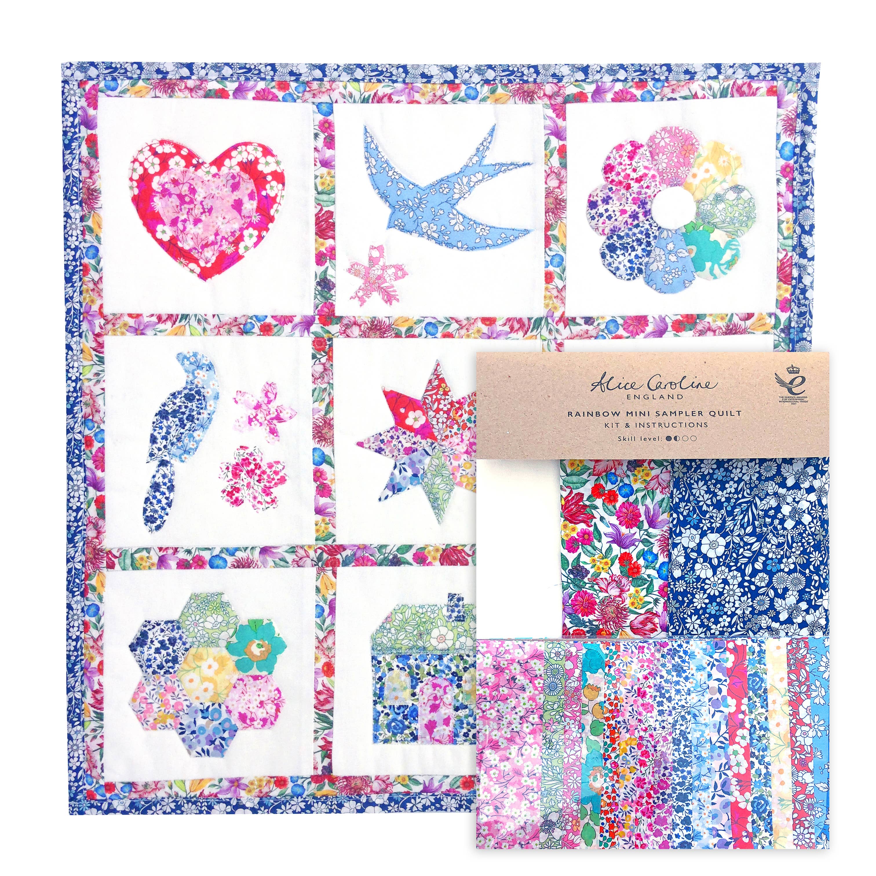 Liberty Tana Lawn™ Fabric Rainbow Mini Sampler Quilt Kit