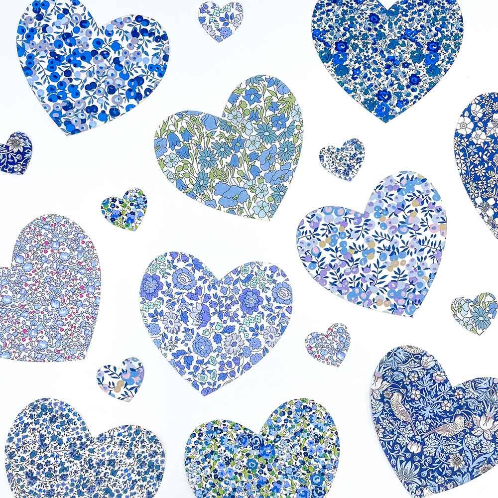 Pre-Cut Liberty Tana Lawn™ Fabric Hearts | Craft Kits