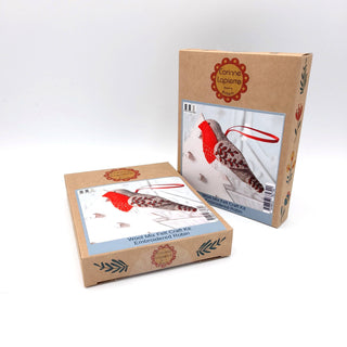 Embroidered Robin Felt Craft Mini Kit: English