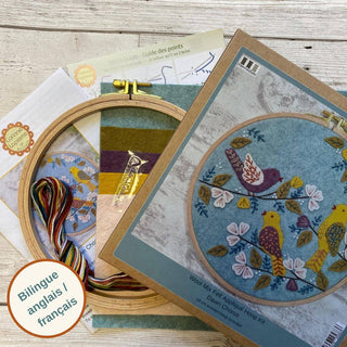 Dawn Chorus Appliqué Hoop Craft Kit: English