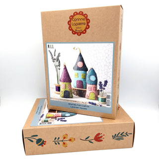 Lavender Houses Felt Craft Kit: English