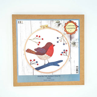 Robin Appliqué Hoop Craft Kit: English