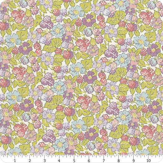 Liberty - Postcard from the Highlands - Raspberry Forage A Yardage