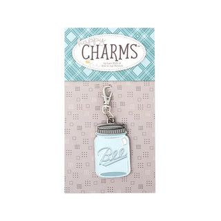Mason Jar Enamel Happy Charm by Lori Holt of Bee in my Bonnet