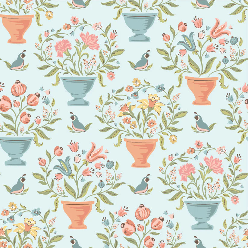 Flower Pots-Teal