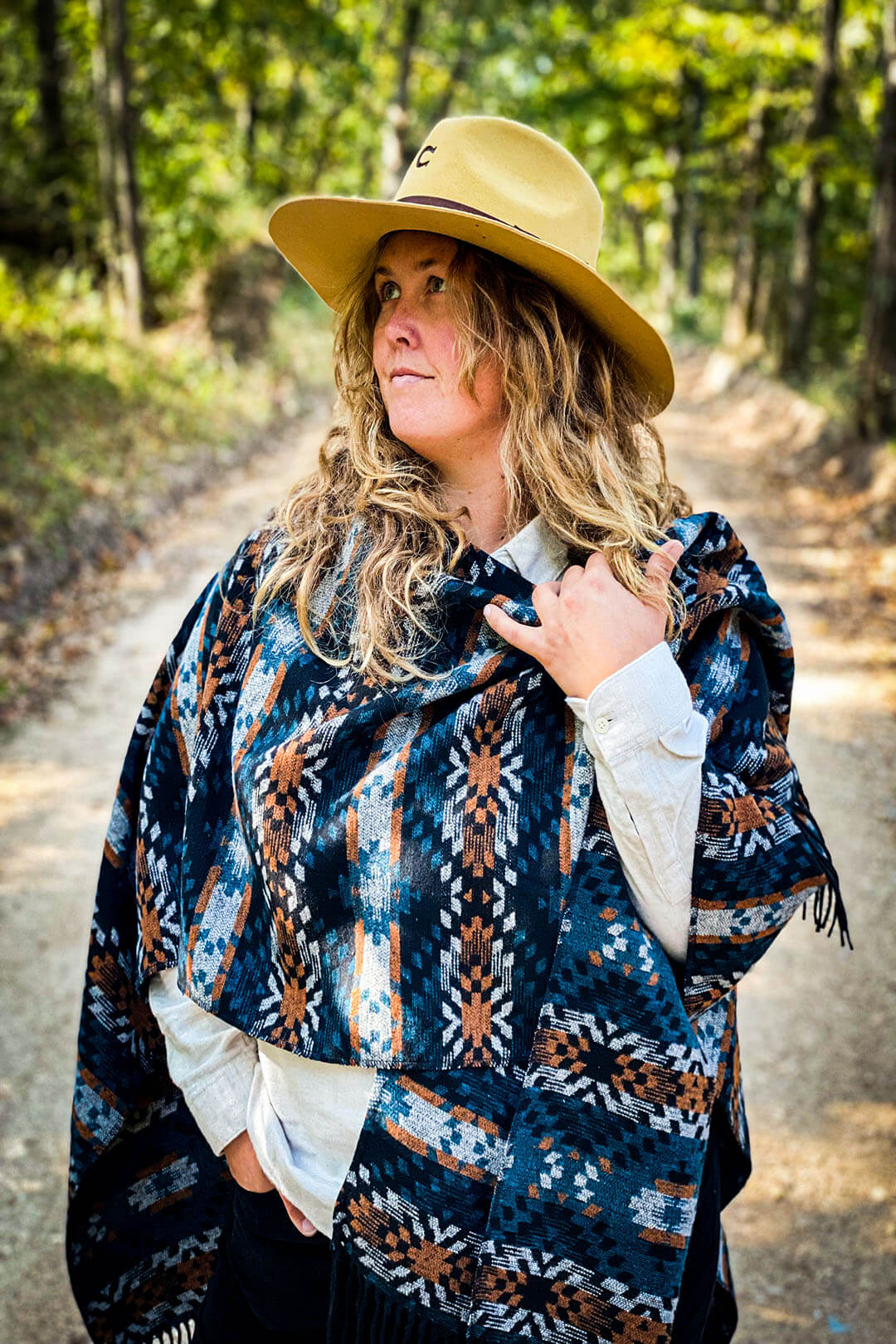 southwest poncho womens