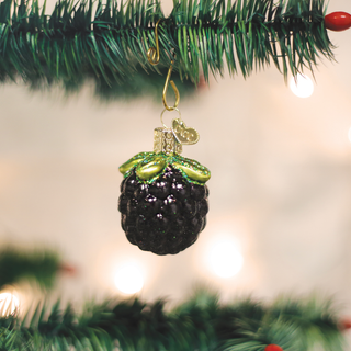 Blackberry Blown Glass Ornament