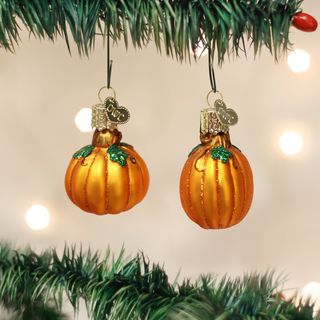 Mini Pumpkin Blown Glass Ornament