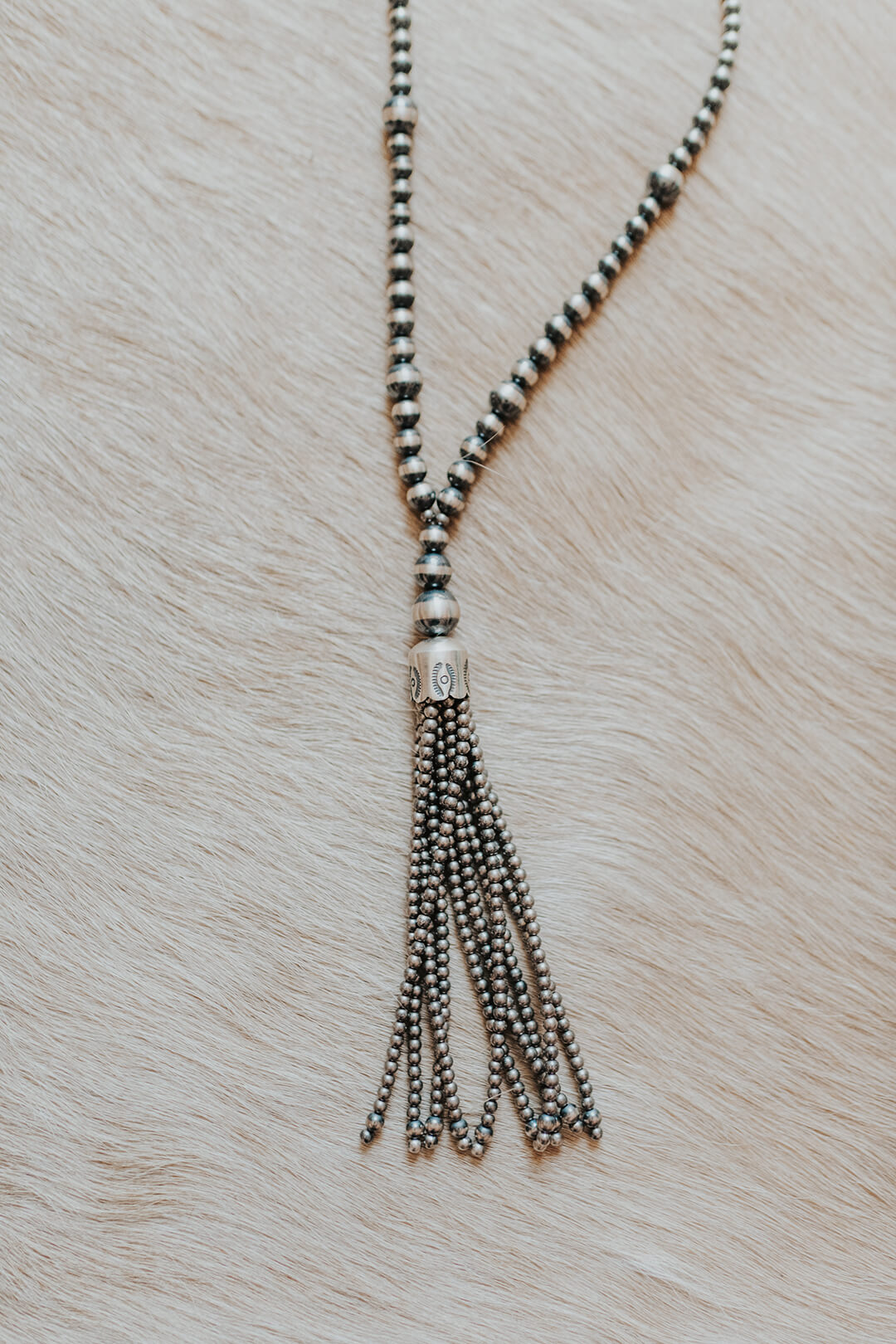 Navajo Pearl Tassel Necklace