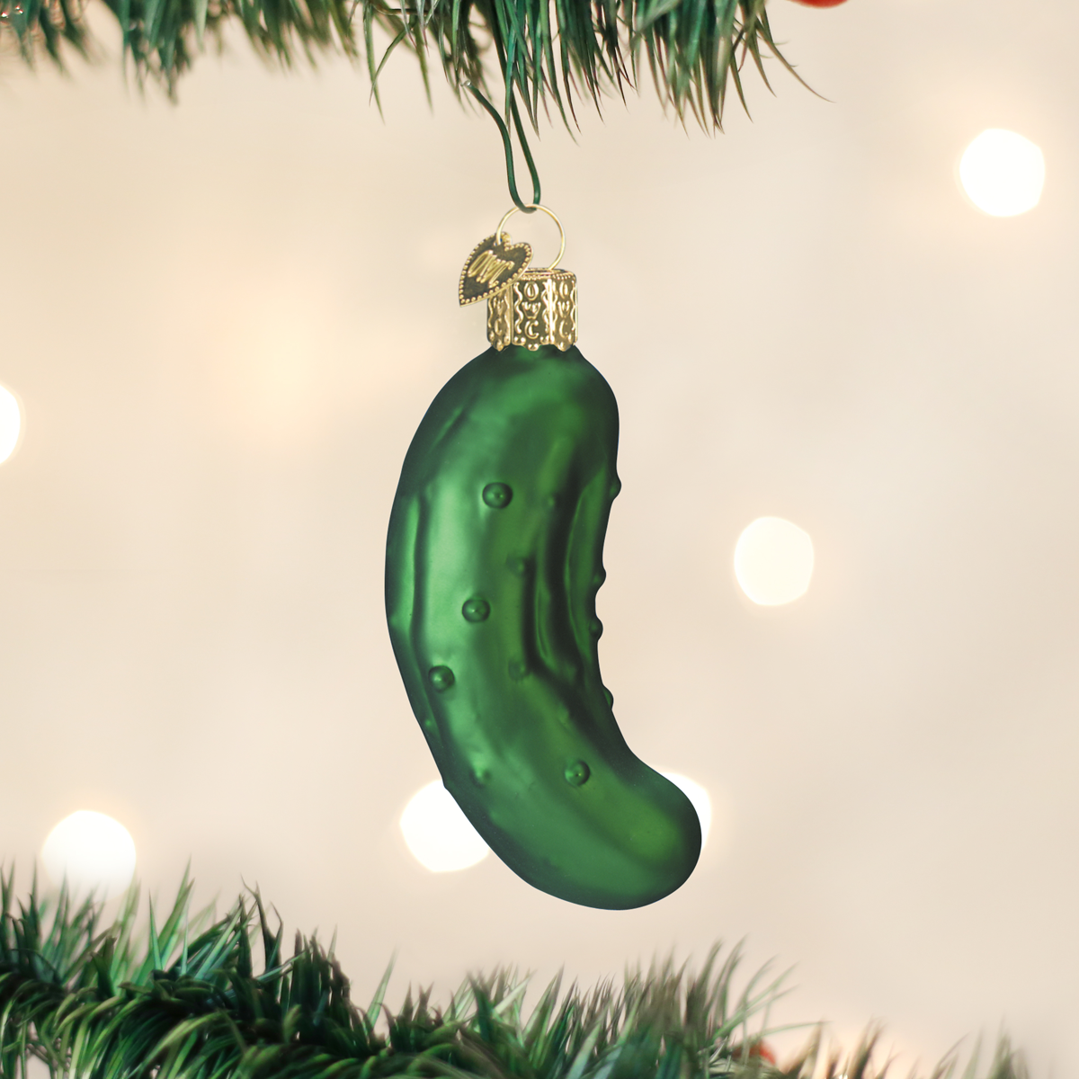 Pickle Blown Glass Ornament
