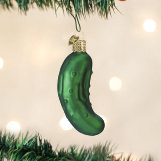 Pickle Blown Glass Ornament