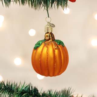 Pumpkin Blown Glass Ornament