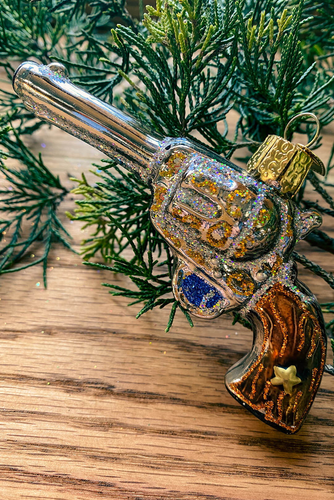 Western Revolver Ornament
